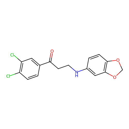 3-(1,3-Benzodioxol-5-ylamino)-1-(3,4-dichlorophenyl)-1-propanone structure
