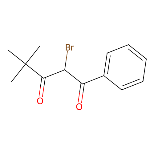 2-Bromo-4,4-dimethyl-1-phenylpentane-1,3-dione structure