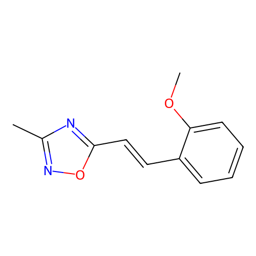 5-[2-(2-Methoxyphenyl)ethenyl]-3-methyl-1,2,4-oxadiazole structure