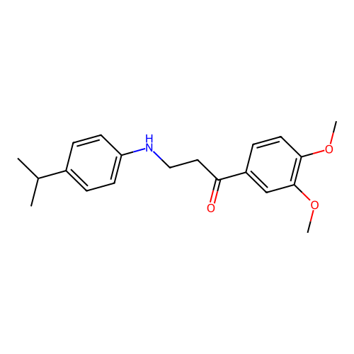 1-(3,4-Dimethoxyphenyl)-3-(4-isopropylanilino)-1-propanone structure