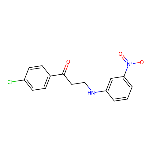 1-(4-Chlorophenyl)-3-(3-nitroanilino)-1-propanone structure