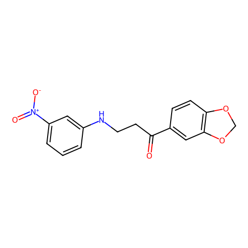 1-(1,3-Benzodioxol-5-yl)-3-(3-nitroanilino)-1-propanone structure