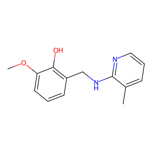 2-Methoxy-6-{[(3-methylpyridin-2-yl)amino]methyl}phenol structure