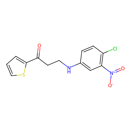 3-(4-Chloro-3-nitroanilino)-1-(2-thienyl)-1-propanone structure