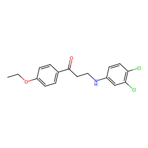 3-(3,4-Dichloroanilino)-1-(4-ethoxyphenyl)-1-propanone structure