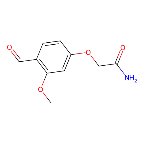 2-(4-Formyl-3-methoxyphenoxy)acetamide structure