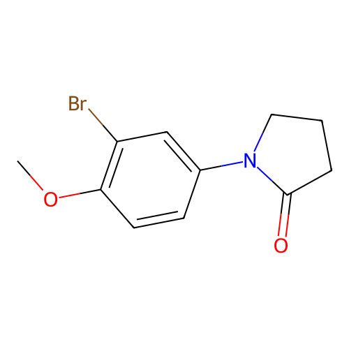1-(3-Bromo-4-methoxyphenyl)pyrrolidin-2-one structure