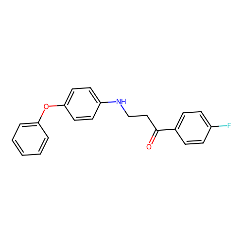 1-(4-Fluorophenyl)-3-(4-phenoxyanilino)-1-propanone structure