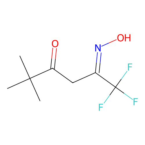 6,6,6-Trifluoro-5-hydroxyimino-2,2-dimethylhexan-3-one structure