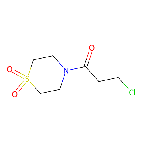 4-(3-Chloropropanoyl)-1-thiomorpholine-1,1-dione structure