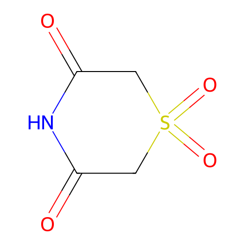 1,1-Dioxo-1,4-thiazinane-3,5-dione structure