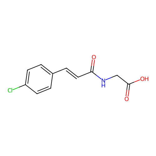 2-[3-(4-Chlorophenyl)prop-2-enoylamino]acetic acid structure