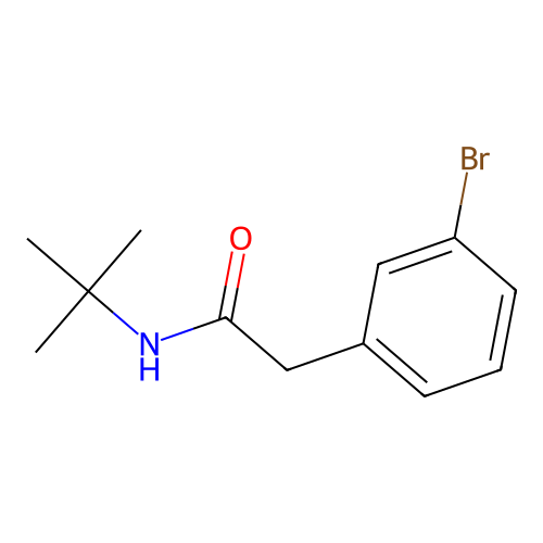 2-(3-bromophenyl)-N-tert-butylacetamide structure