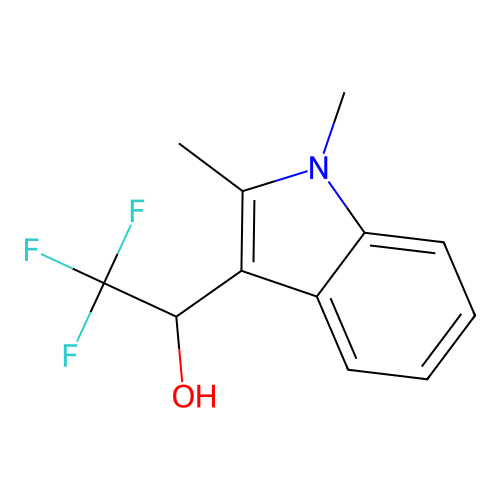 1-(1,2-dimethyl-1H-indol-3-yl)-2,2,2-trifluoroethan-1-ol structure
