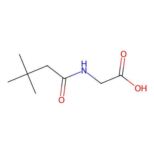 2-(3,3-Dimethylbutanamido)acetic acid structure