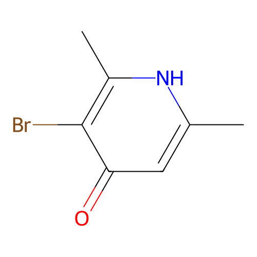 3-Bromo-2,6-dimethylpyridin-4-ol structure