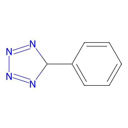 5-phenyl-5H-tetrazole structure
