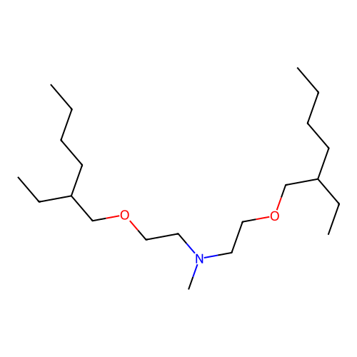 2-[(2-ethylhexyl)oxy]-N-{2-[(2-ethylhexyl)oxy]ethyl}-N-methylethanamine structure