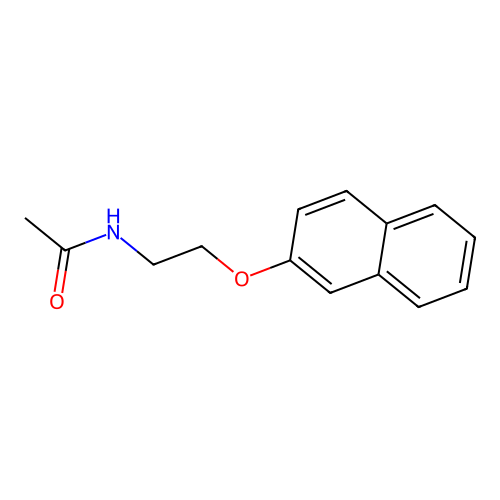 N-[2-(2-naphthyloxy)ethyl]acetamide structure