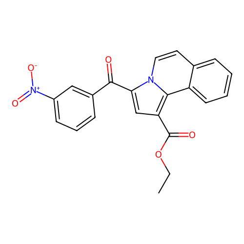 Ethyl 3-(3-nitrobenzoyl)pyrrolo[2,1-a]isoquinoline-1-carboxylate structure