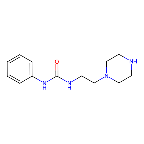 1-Phenyl-3-(2-(piperazin-1-yl)ethyl)urea structure
