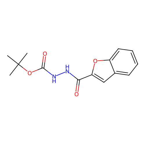 tert-Butyl 2-(benzofuran-2-carbonyl)hydrazinecarboxylate structure
