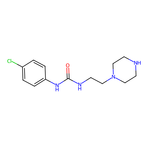 3-(4-Chlorophenyl)-1-[2-(piperazin-1-yl)ethyl]urea structure