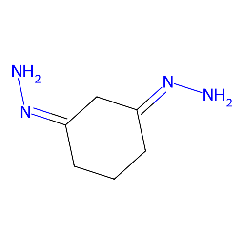 (3-Hydrazinylidenecyclohexylidene)hydrazine structure