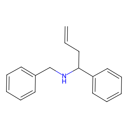 N-benzyl-1-phenylbut-3-en-1-amine structure