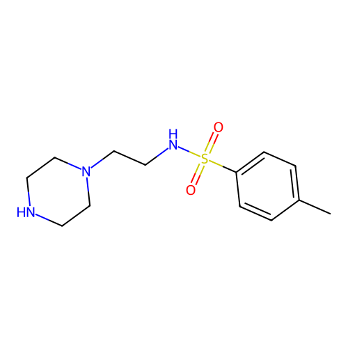 4-Methyl-N-[2-(piperazin-1-yl)ethyl]benzene-1-sulfonamide structure