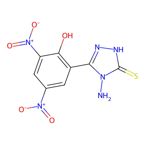 4-amino-3-(2-hydroxy-3,5-dinitrophenyl)-1H-1,2,4-triazole-5-thione structure