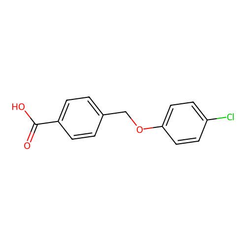 4-(4-Chlorophenoxymethyl)benzoic acid structure