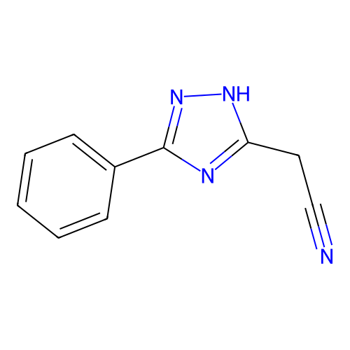 (5-Phenyl-4H-1,2,4-triazol-3-yl)acetonitrile structure