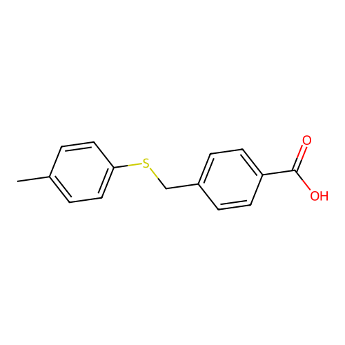 4-[(4-methylphenyl)sulfanylmethyl]benzoic Acid structure