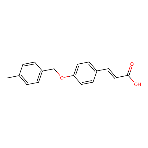 3-[4-[(4-Methylphenyl)methoxy]phenyl]prop-2-enoic acid structure