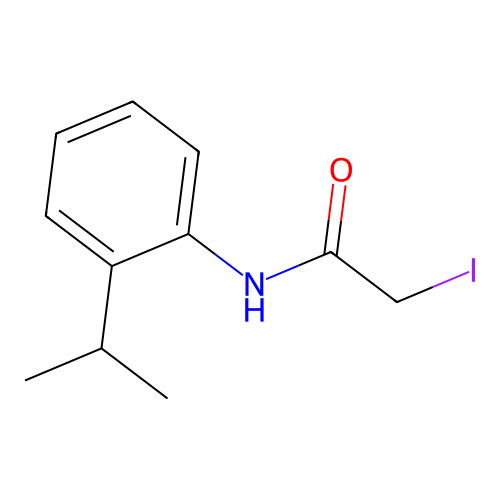 2-iodo-N-(2-isopropylphenyl)acetamide structure