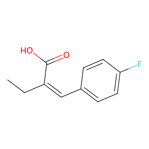 2-[(4-Fluorophenyl)methylidene]butanoic acid structure