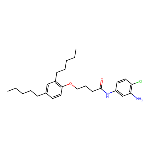 N-(3-Amino-4-chloro-phenyl)-4-(2,4-dipentyl-phenoxy)-butyramide structure