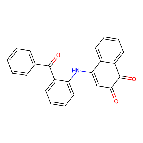 4-(2-Benzoylanilino)-1,2-naphthalenedione structure