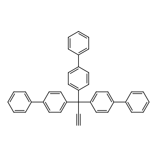 4-(1,1-Di[1,1'-biphenyl]-4-yl-2-propynyl)-1,1'-biphenyl structure