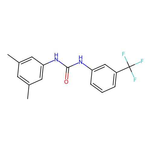 1-(3,5-Dimethylphenyl)-3-(3-(trifluoromethyl)phenyl)urea structure