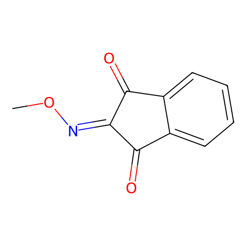 2-(Methoxyimino)-1H-indene-1,3(2H)-dione structure