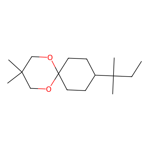 3,3-Dimethyl-9-(tert-pentyl)-1,5-dioxaspiro[5.5]undecane structure