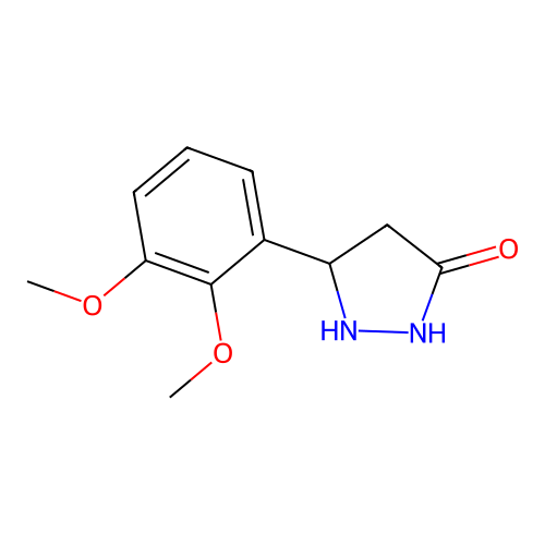 5-(2,3-Dimethoxyphenyl)pyrazolidin-3-one structure