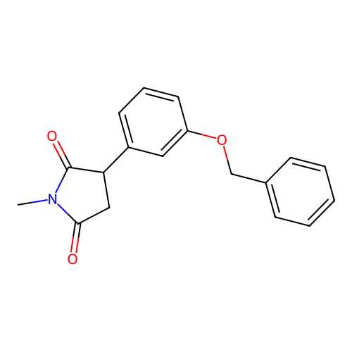 2-(3-Benzyloxyphenyl)-N-methylsuccinimide structure