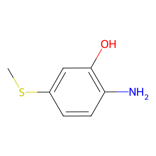 2-Amino-5-(methylthio)phenol structure