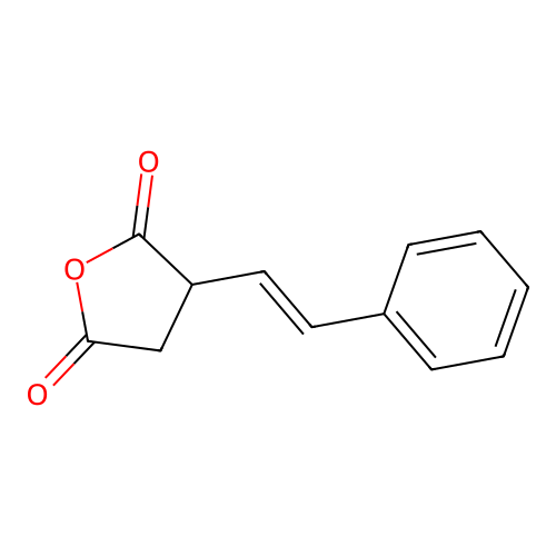 3-(2-Phenylethenyl)oxolane-2,5-dione structure