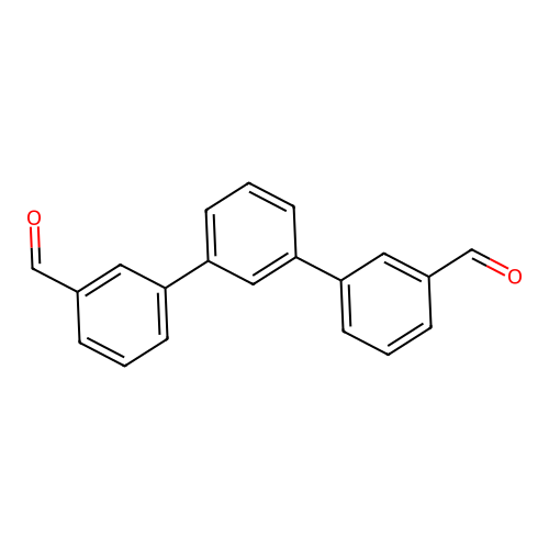 1,3,5-TRIS (3'-aldehyde-4'-hydroxybenzene)benzene structure