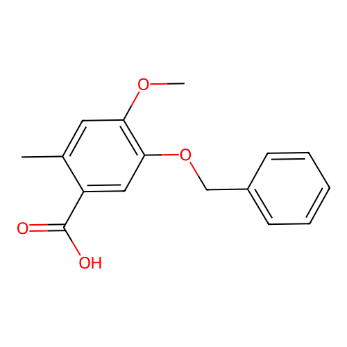 5-(Benzyloxy)-4-methoxy-2-methylbenzoic acid structure