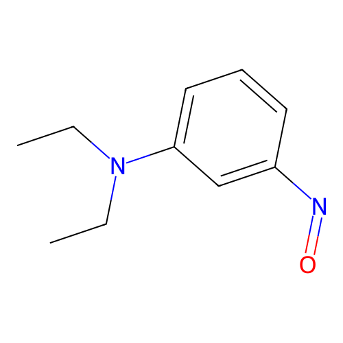 N,N-diethyl-3-nitrosoaniline structure